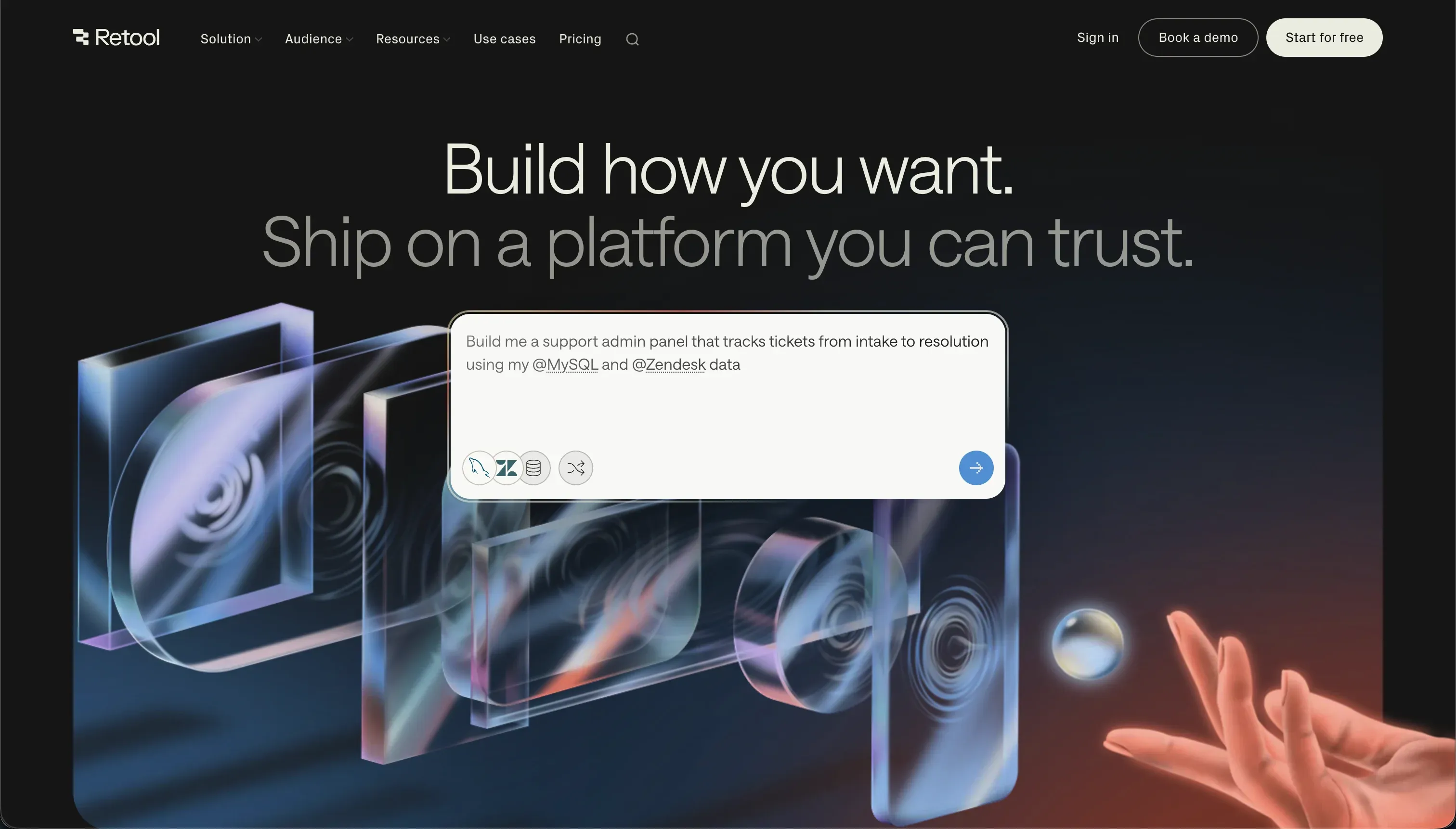 Retool homepage