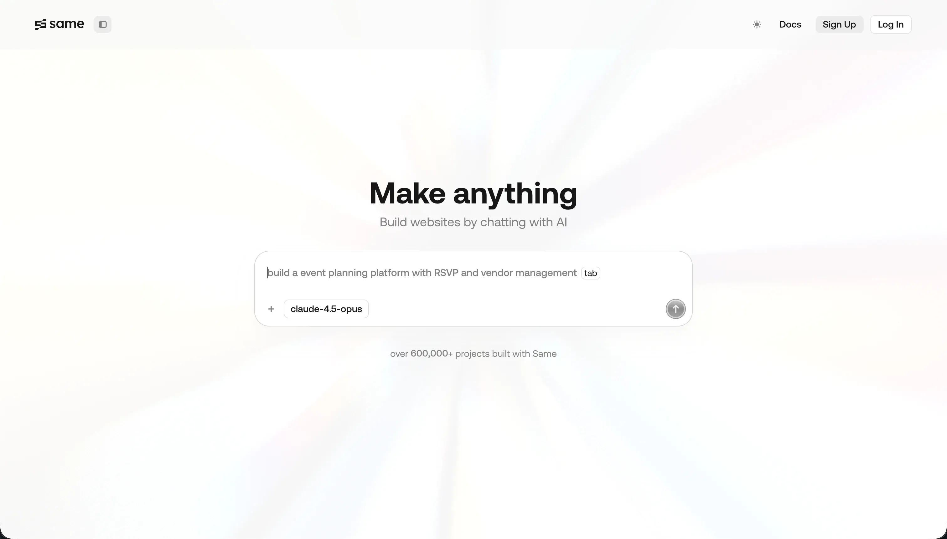 Same.new homepage