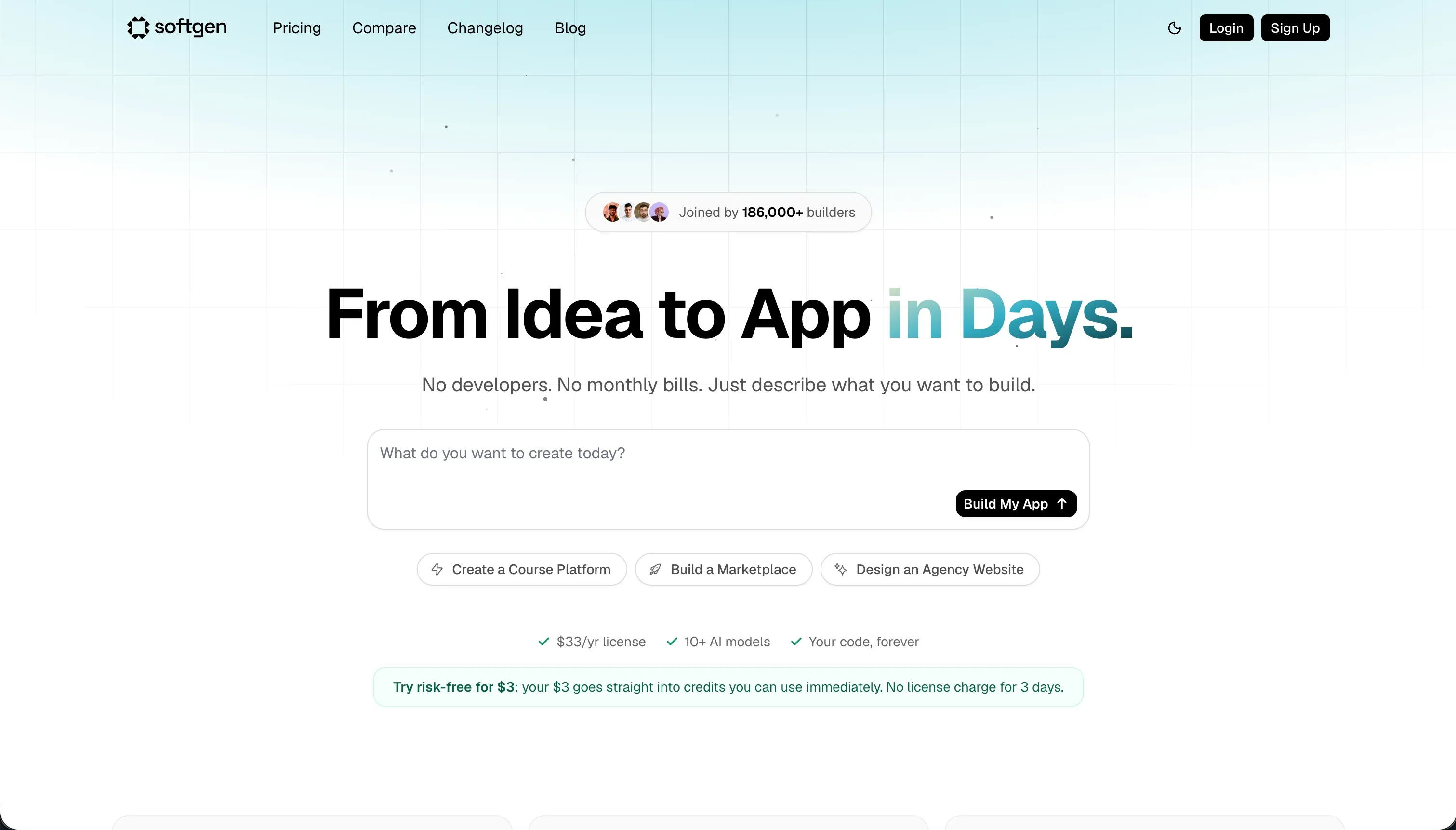 Softgen homepage